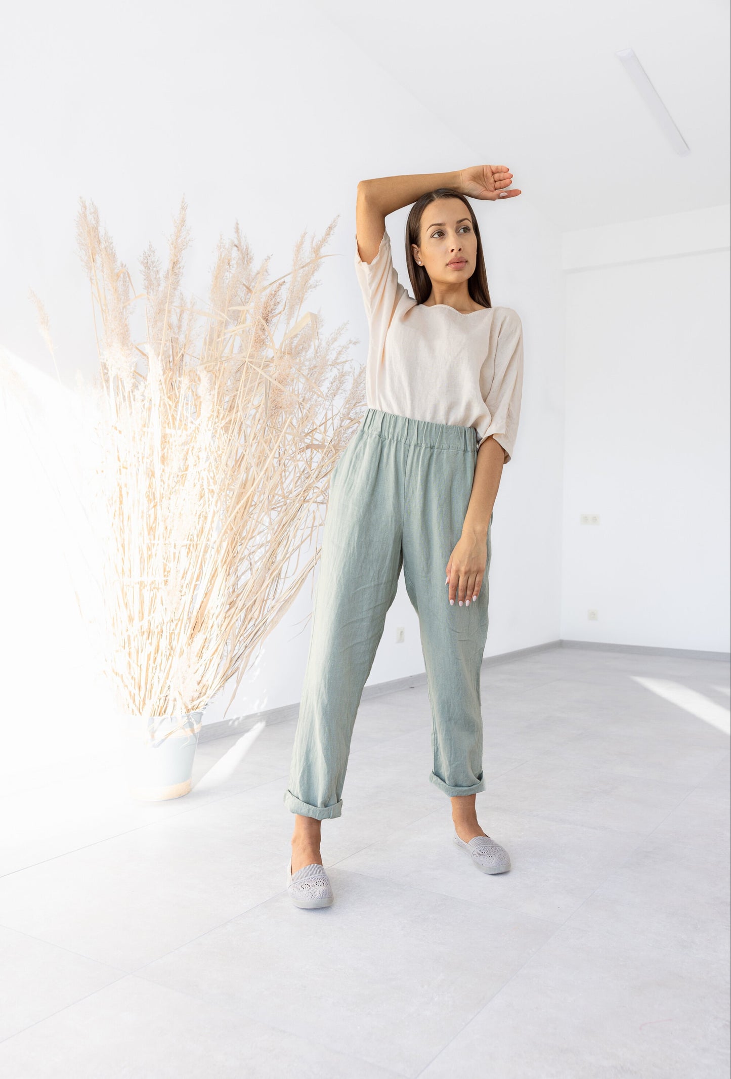 Minimalist style linen clothes