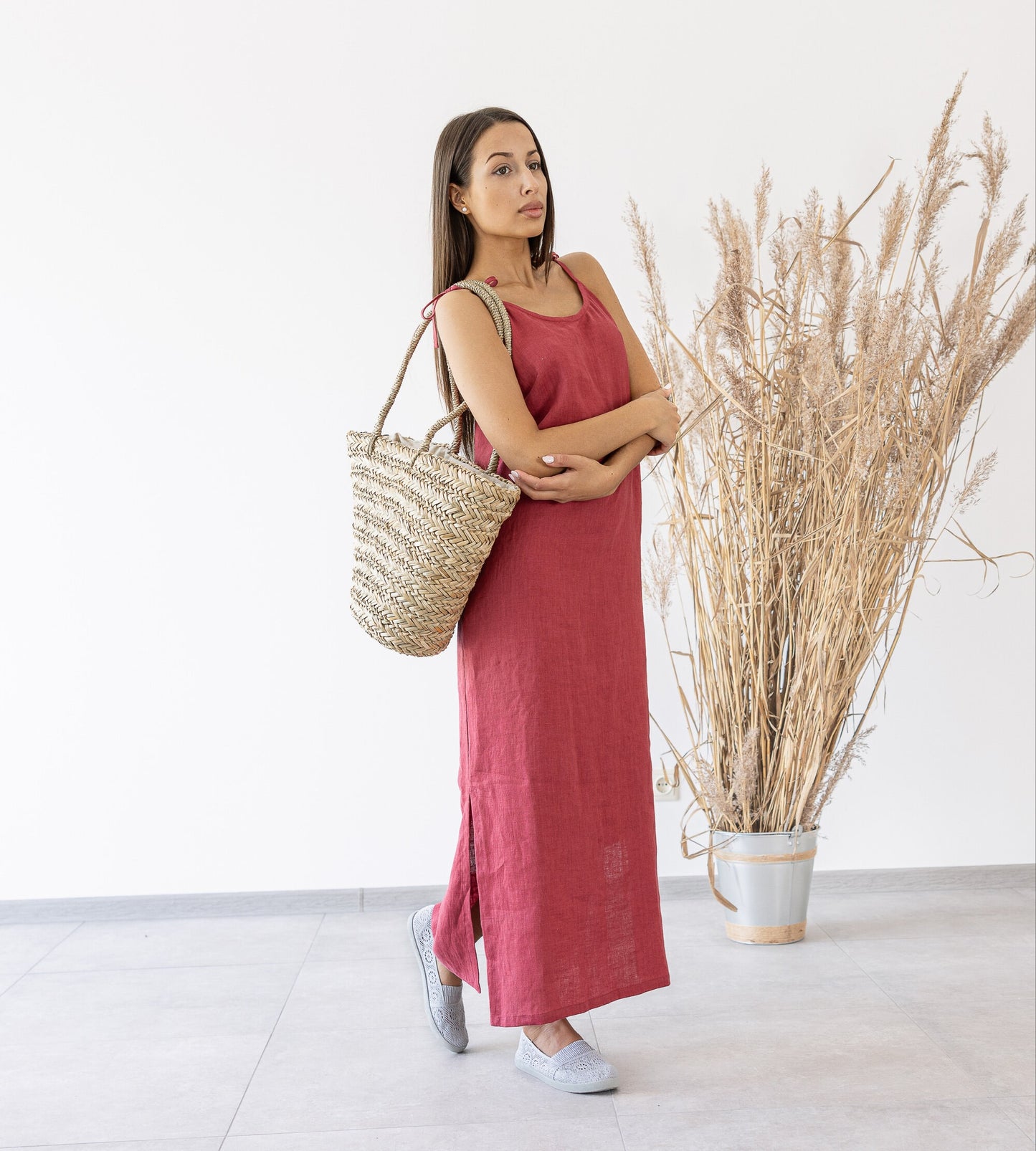 Linen Maxi Dress