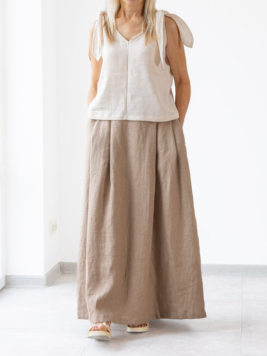 Linen skirt for women