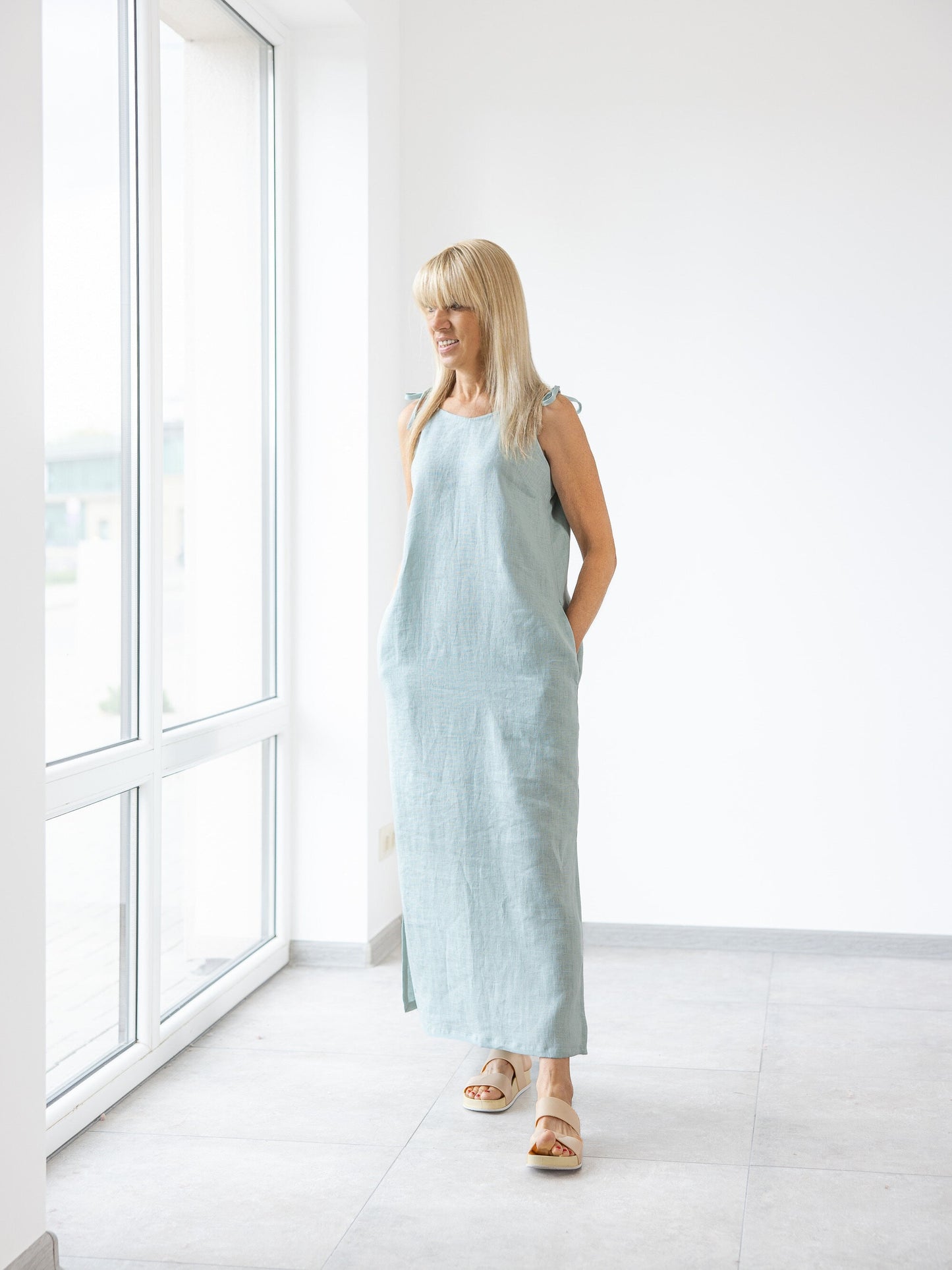 Women long linen dresses