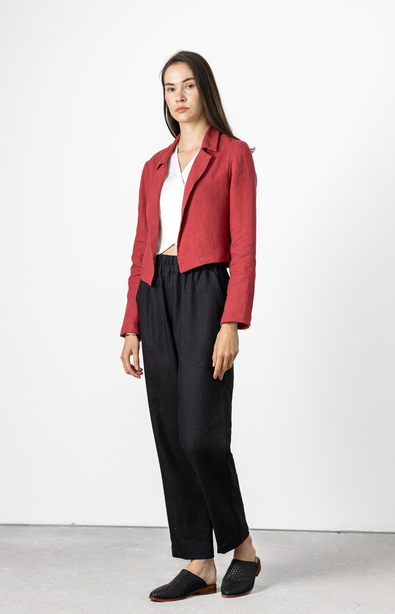 womens red dress jacket Red Jacket Dress - Executive Jacket Dress - FULL WOMEN'S CUT Sheath Dress with Matching Jacket - Long Sleeve Jacket - Slit Pocket Detail on Jacket