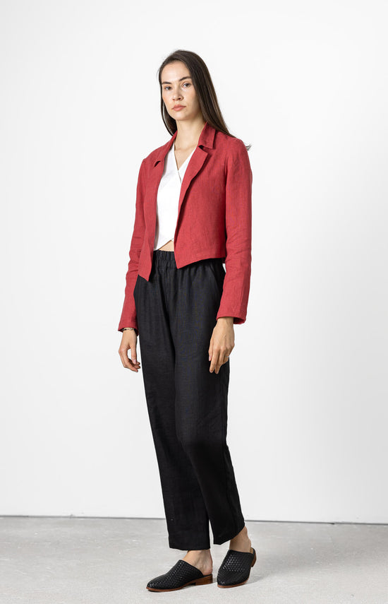 red short jacket for dress Red women's short bolero jacket "Lyla" 