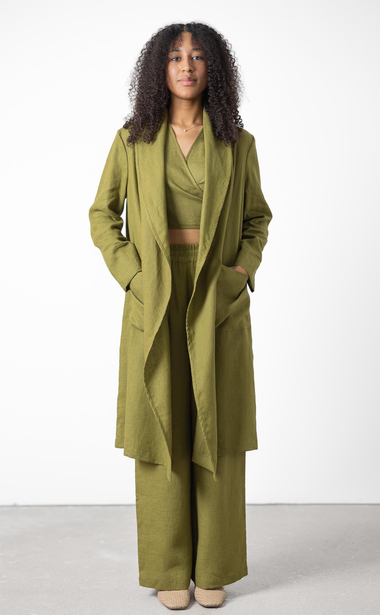Long Linen Cardigan – Lightweight Women Outfit