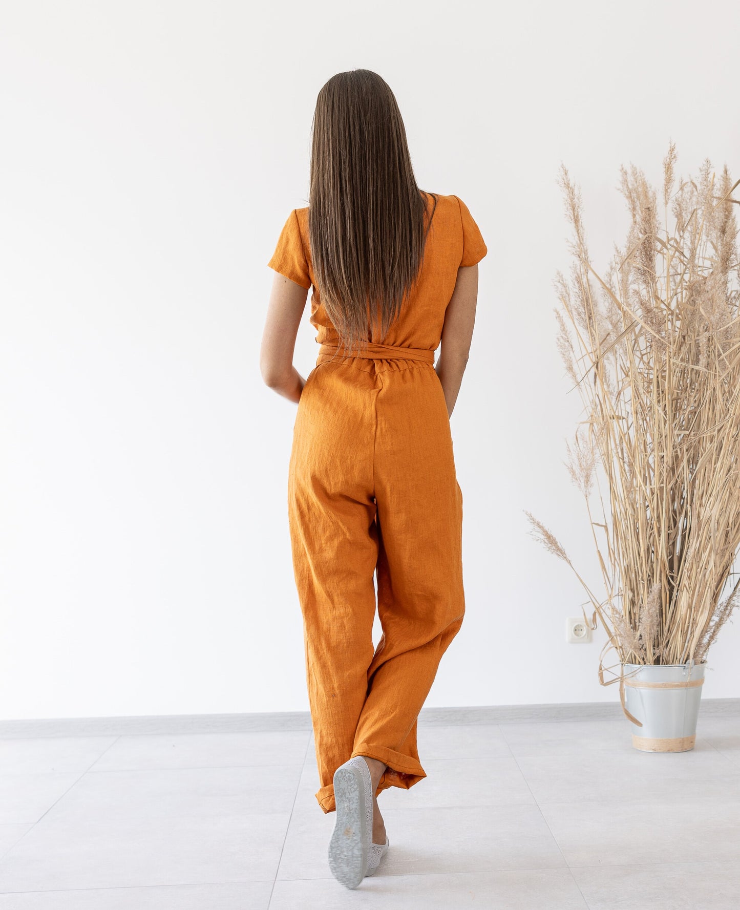 Orange jumpsuit for women