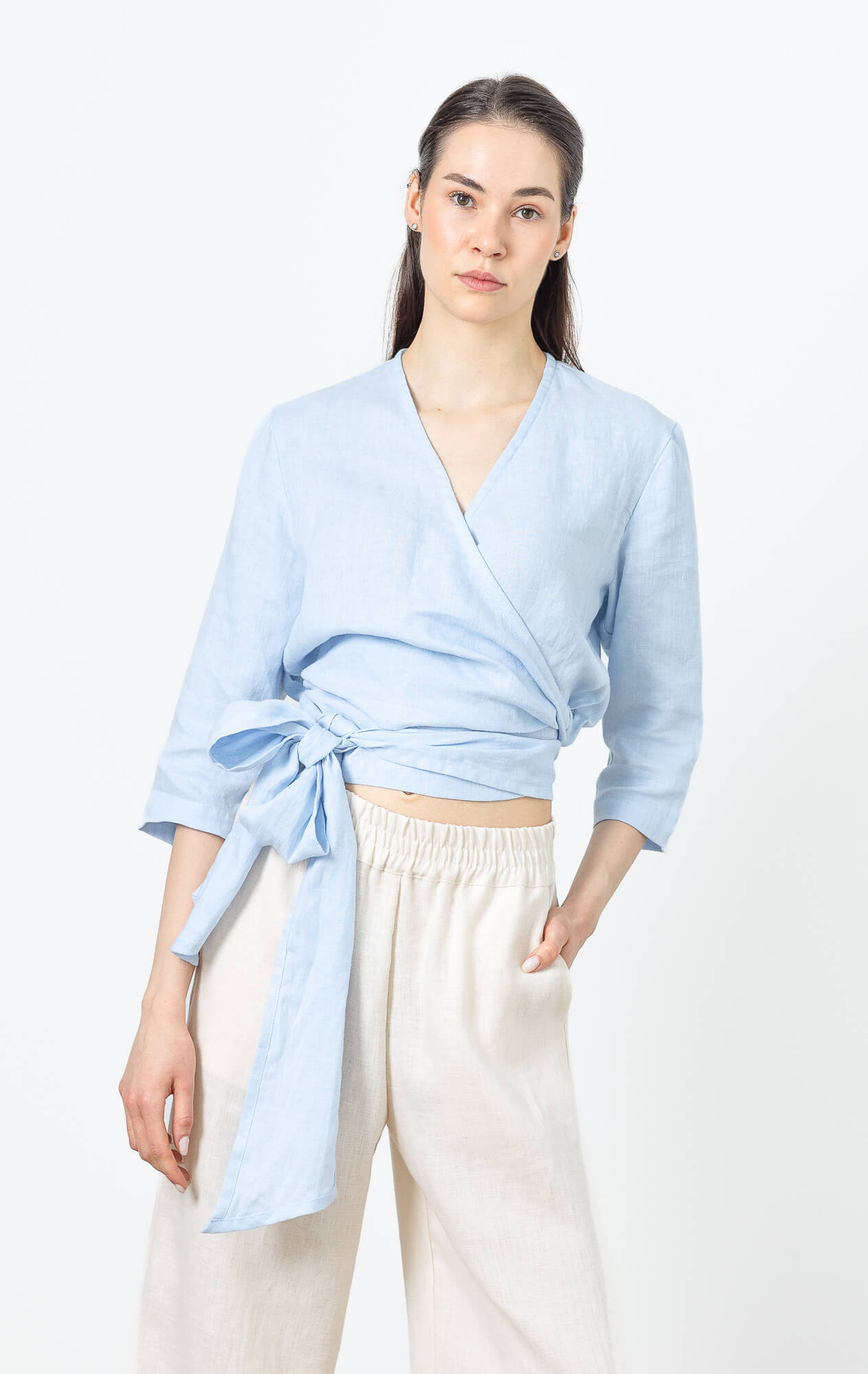 blue-linen-wrap-shirt