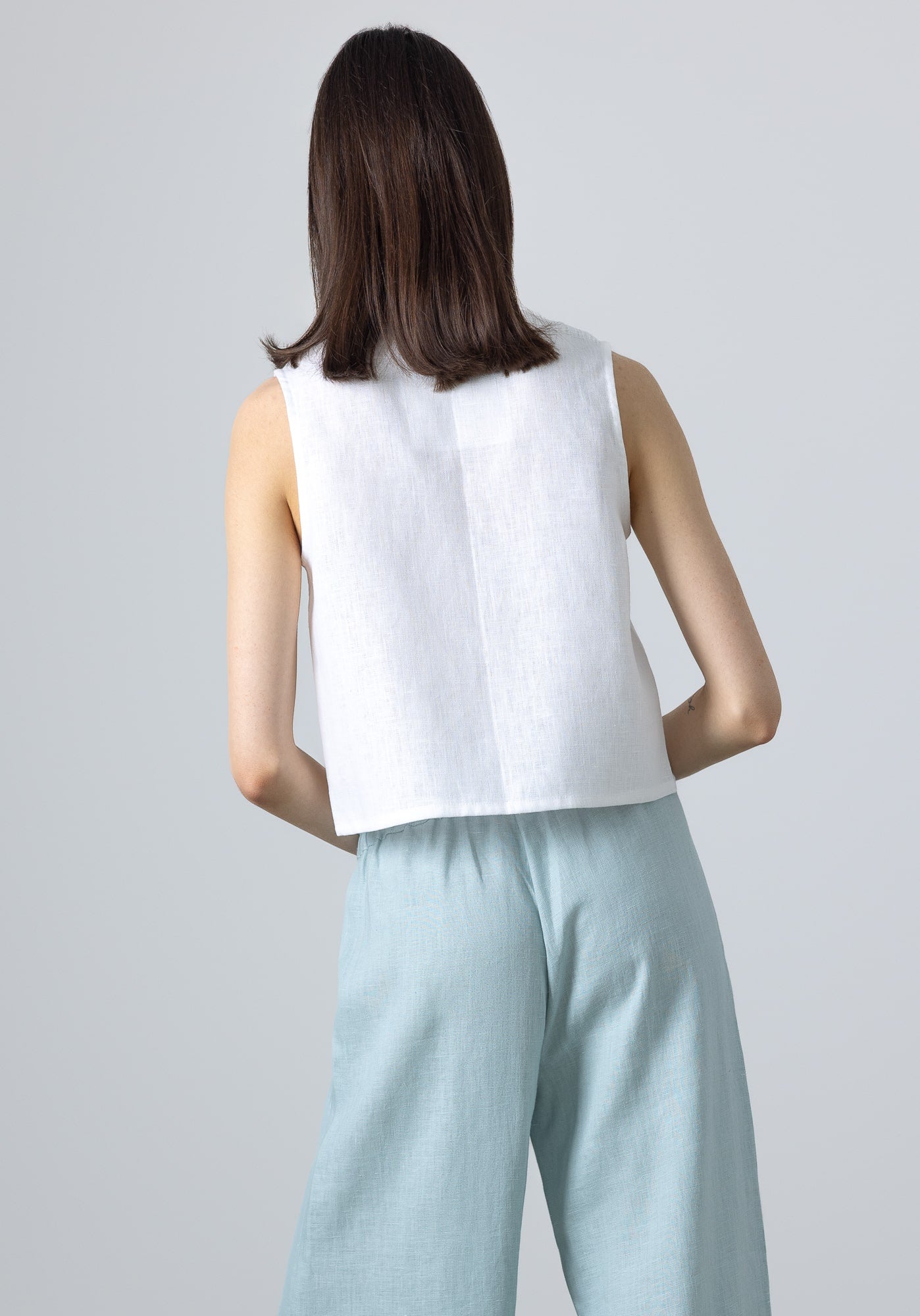 ladies linen vest