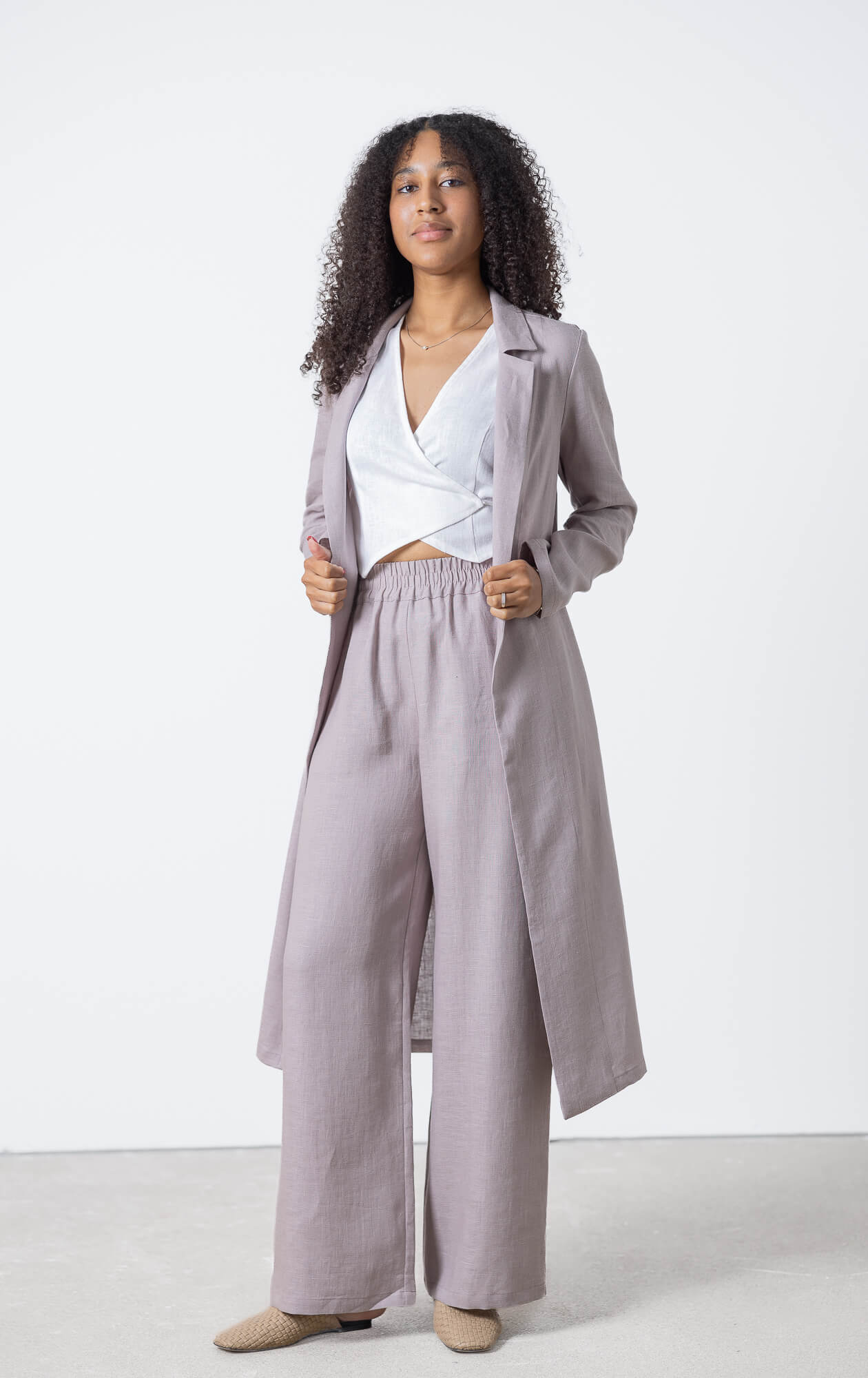 Lightweight linen cardigan perfect for spring and summer outfits