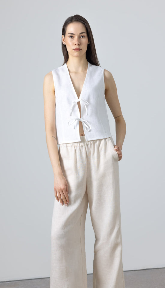 linen vest and pants