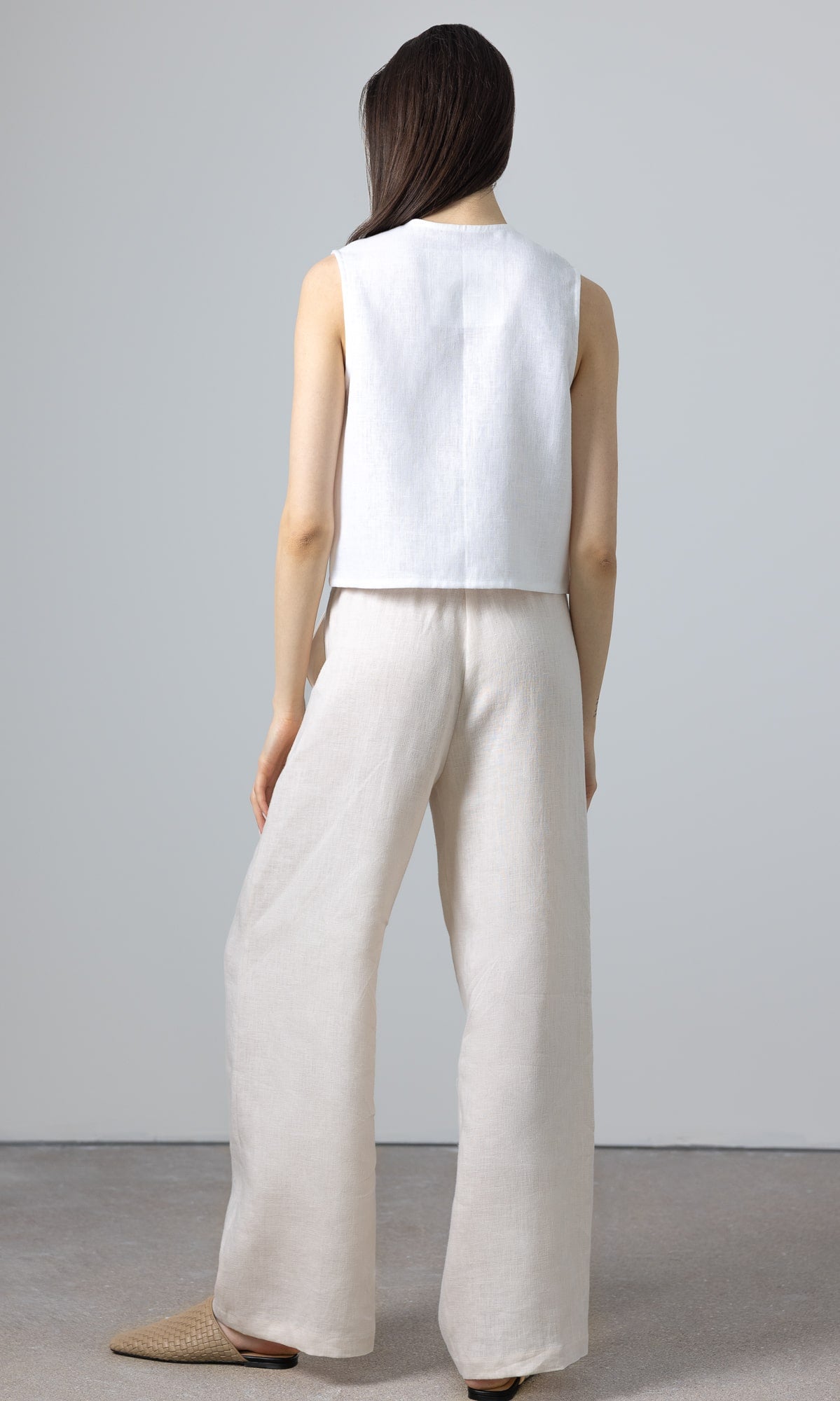 linen vest for women