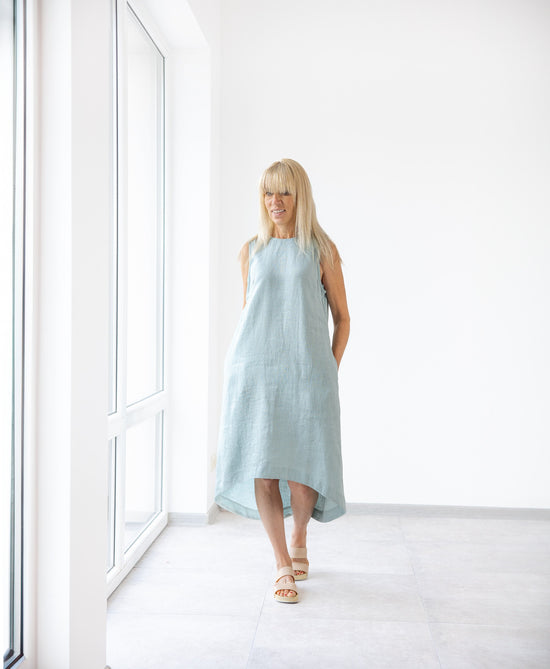 Linen Dress With Pockets | High quality linen summer dresses MinimalisticLinen Linen Dress With Pockets | High quality linen summer dresses MinimalisticLinen
