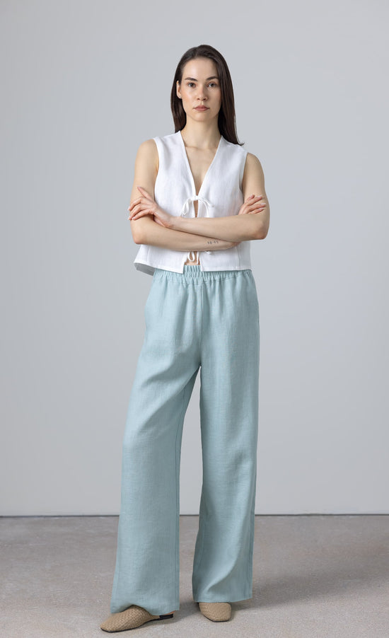 women's vest linen